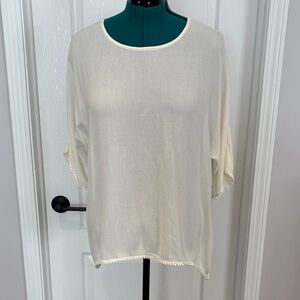 Elegant Cream Women's Top